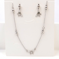 Stainless steel jewelry Necklace Earrings set Wholesale