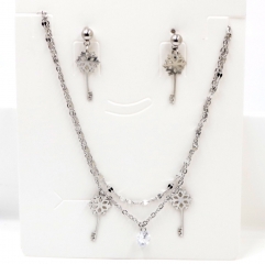 Stainless steel jewelry Necklace Earrings set Wholesale