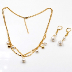 Stainless steel jewelry Necklace Earrings set Wholesale