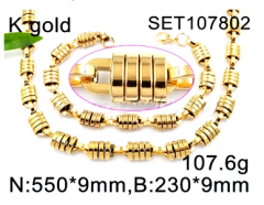 Stainless steel jewelry Necklace Bracelet set Wholesale