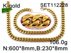 Stainless steel jewelry Necklace Bracelet set Wholesale