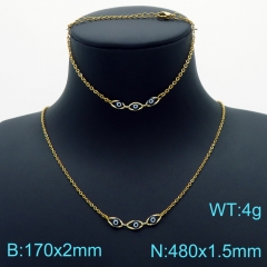 Stainless steel jewelry Necklace Bracelet set Wholesale