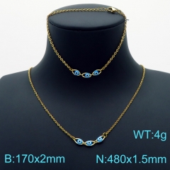Stainless steel jewelry Necklace Bracelet set Wholesale