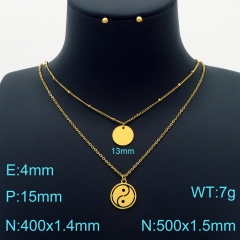 Stainless steel jewelry Necklace Earrings set Wholesale