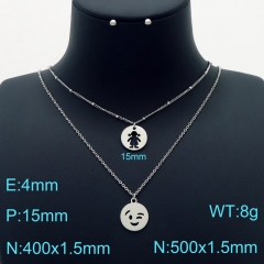 Stainless steel jewelry Necklace Earrings set Wholesale