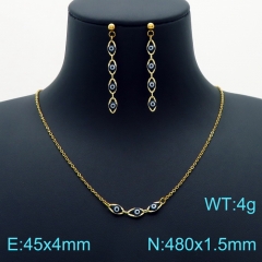 Stainless steel jewelry Necklace Earrings set Wholesale