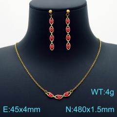 Stainless steel jewelry Necklace Earrings set Wholesale