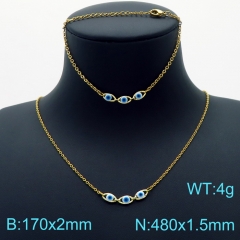 Stainless steel jewelry Necklace Bracelet set Wholesale