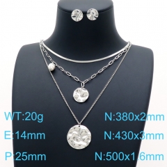 Stainless steel jewelry Necklace Earrings set Wholesale