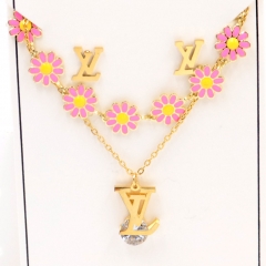 Stainless steel jewelry Necklace Earrings set Wholesale