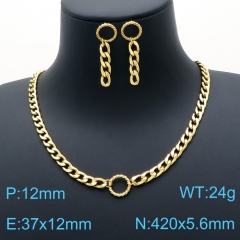 Stainless steel jewelry Necklace Earrings set Wholesale