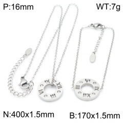 Stainless steel jewelry Necklace Bracelet set Wholesale
