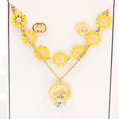 Stainless steel jewelry Necklace Earrings set Wholesale