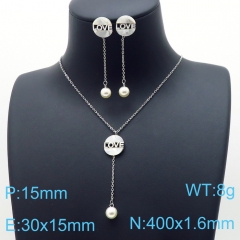 Stainless steel jewelry Necklace Earrings set Wholesale