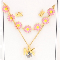 Stainless steel jewelry Necklace Earrings set Wholesale
