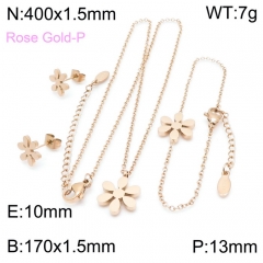 Stainless steel jewelry Necklace Earrings Bracelet set Wholesale