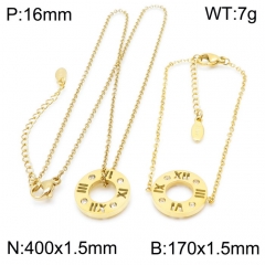 Stainless steel jewelry Necklace Bracelet set Wholesale