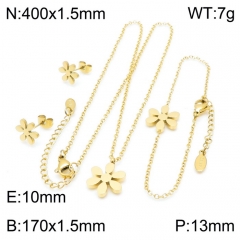 Stainless steel jewelry Necklace Earrings Bracelet set Wholesale