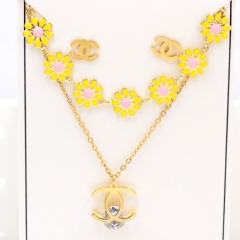 Stainless steel jewelry Necklace Earrings set Wholesale