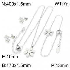 Stainless steel jewelry Necklace Earrings Bracelet set Wholesale