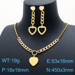 Stainless steel jewelry Necklace Earrings set Wholesale