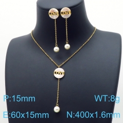 Stainless steel jewelry Necklace Earrings set Wholesale
