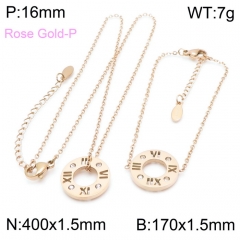 Stainless steel jewelry Necklace Bracelet set Wholesale