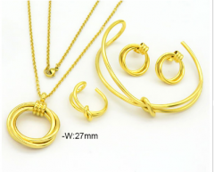 Stainless steel jewelry Bracelet Necklace Earrings Ring set Wholesale