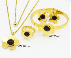 Stainless steel jewelry Bracelet Necklace Earrings Ring set Wholesale