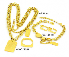 Stainless steel jewelry Bracelet Necklace Earrings Ring set Wholesale