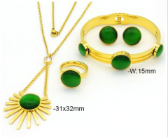 Stainless steel jewelry Bracelet Necklace Earrings Ring set Wholesale