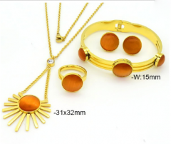 Stainless steel jewelry Bracelet Necklace Earrings Ring set Wholesale