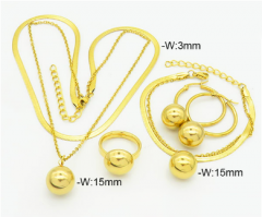 Stainless steel jewelry Bracelet Necklace Earrings Ring set Wholesale