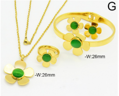 Stainless steel jewelry Bracelet Necklace Earrings Ring set Wholesale