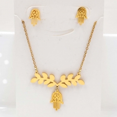 Stainless steel jewelry Necklace Earrings set Wholesale
