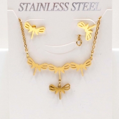 Stainless steel jewelry Necklace Earrings set Wholesale