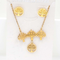 Stainless steel jewelry Necklace Earrings set Wholesale