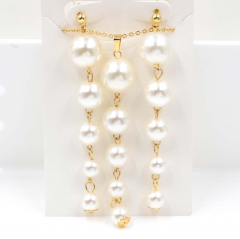 Stainless steel jewelry Necklace Earrings set Wholesale