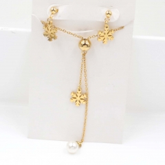 Stainless steel jewelry Necklace Earrings set Wholesale