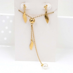Stainless steel jewelry Necklace Earrings set Wholesale