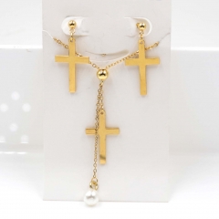 Stainless steel jewelry Necklace Earrings set Wholesale