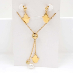 Stainless steel jewelry Necklace Earrings set Wholesale