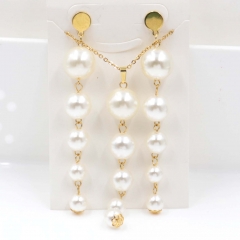 Stainless steel jewelry Necklace Earrings set Wholesale