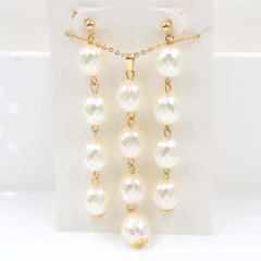 Stainless steel jewelry Necklace Earrings set Wholesale