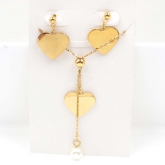 Stainless steel jewelry Necklace Earrings set Wholesale
