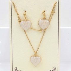 Stainless steel jewelry Necklace Earrings set Wholesale
