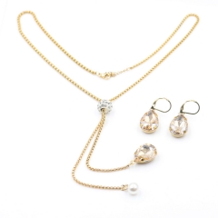 Stainless steel jewelry Necklace Earrings set Wholesale