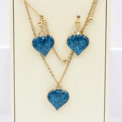 Stainless steel jewelry Necklace Earrings set Wholesale