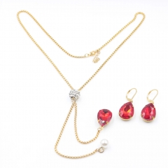 Stainless steel jewelry Necklace Earrings set Wholesale