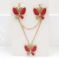 Stainless steel jewelry Necklace Earrings set Wholesale
